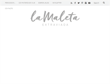 Tablet Screenshot of lamaletaextraviada.com